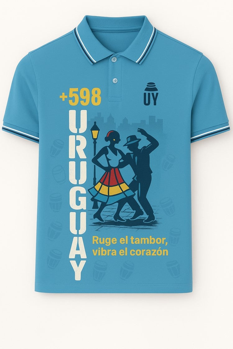 Uruguay en el corazón – Polo con Estilo Cultural | 100% Algodón