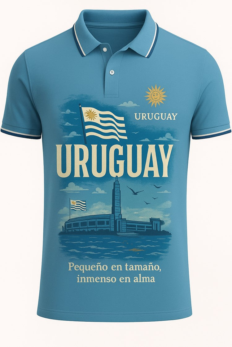 Uruguay en la Piel – Polo con Estilo Cultural | 100% Algodón