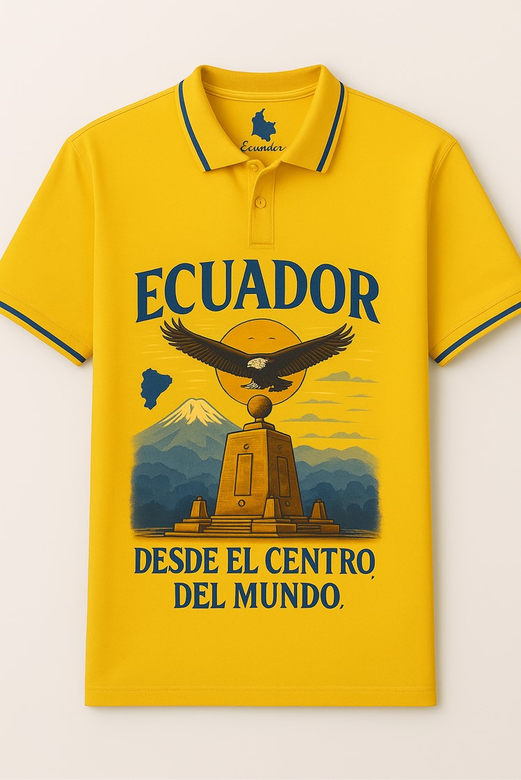 Ecuador en el corazón – Polo con Estilo Cultural | 100% Algodón