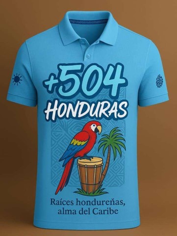 Honduras en la Piel – Polo con Estilo Cultural | 100% Algodón