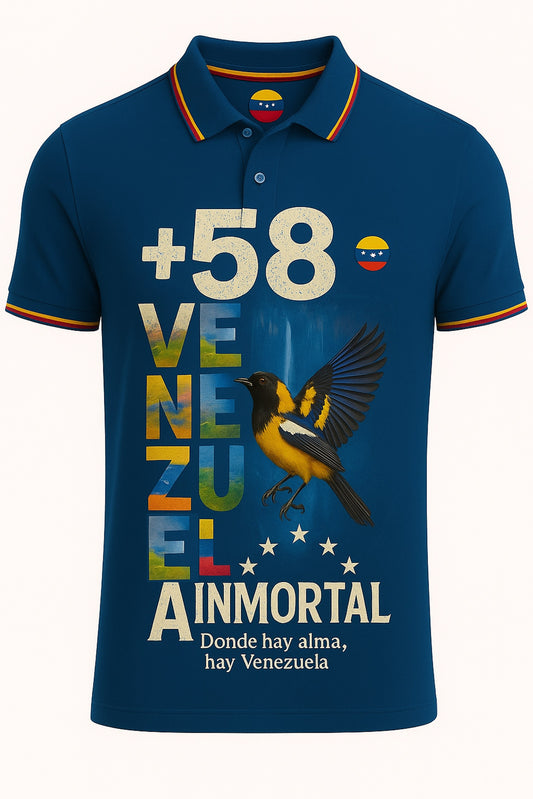 Venezuela en el corazón  – Polo con Estilo Cultural | 100% Algodón