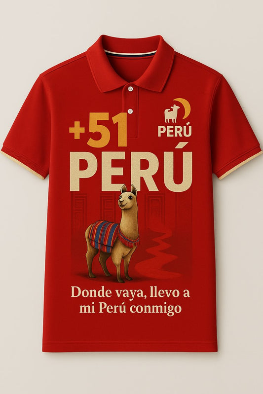 Perú en el corazón – Polo con Estilo Cultural | 100% Algodón